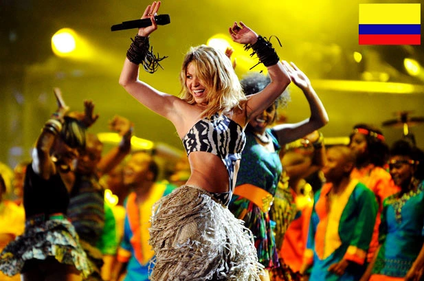 Shakira lors d une prestation