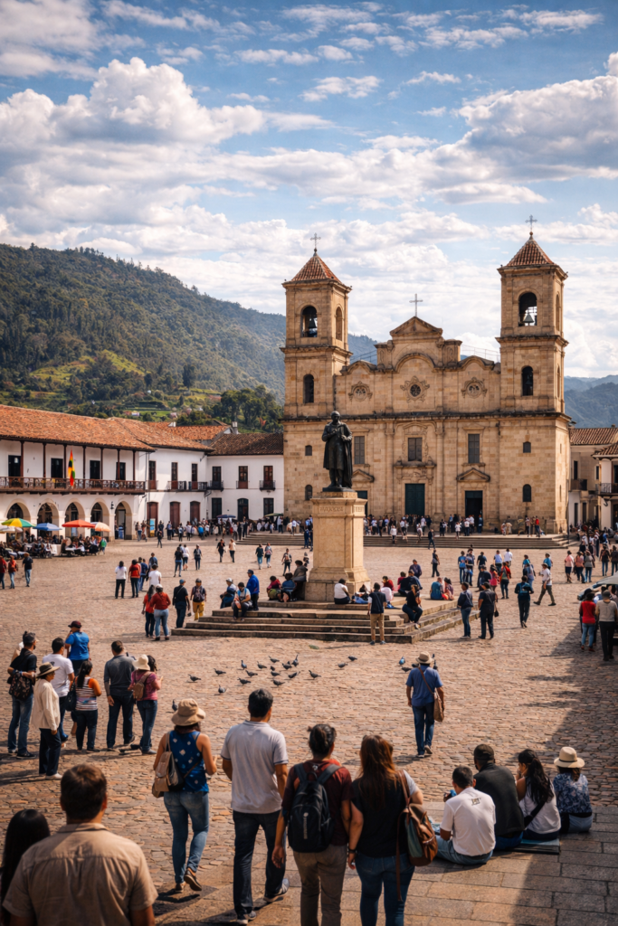 plaza zipaquira centre historique colombie cundinamarca