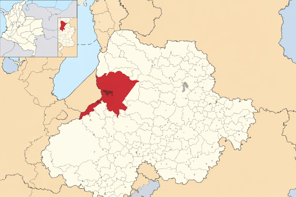 carte Barrancabermeja Colombie localisation Santander