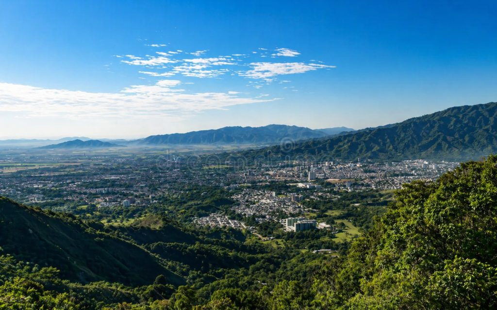 vue d ibague en colombie avec montagnes du tolima
